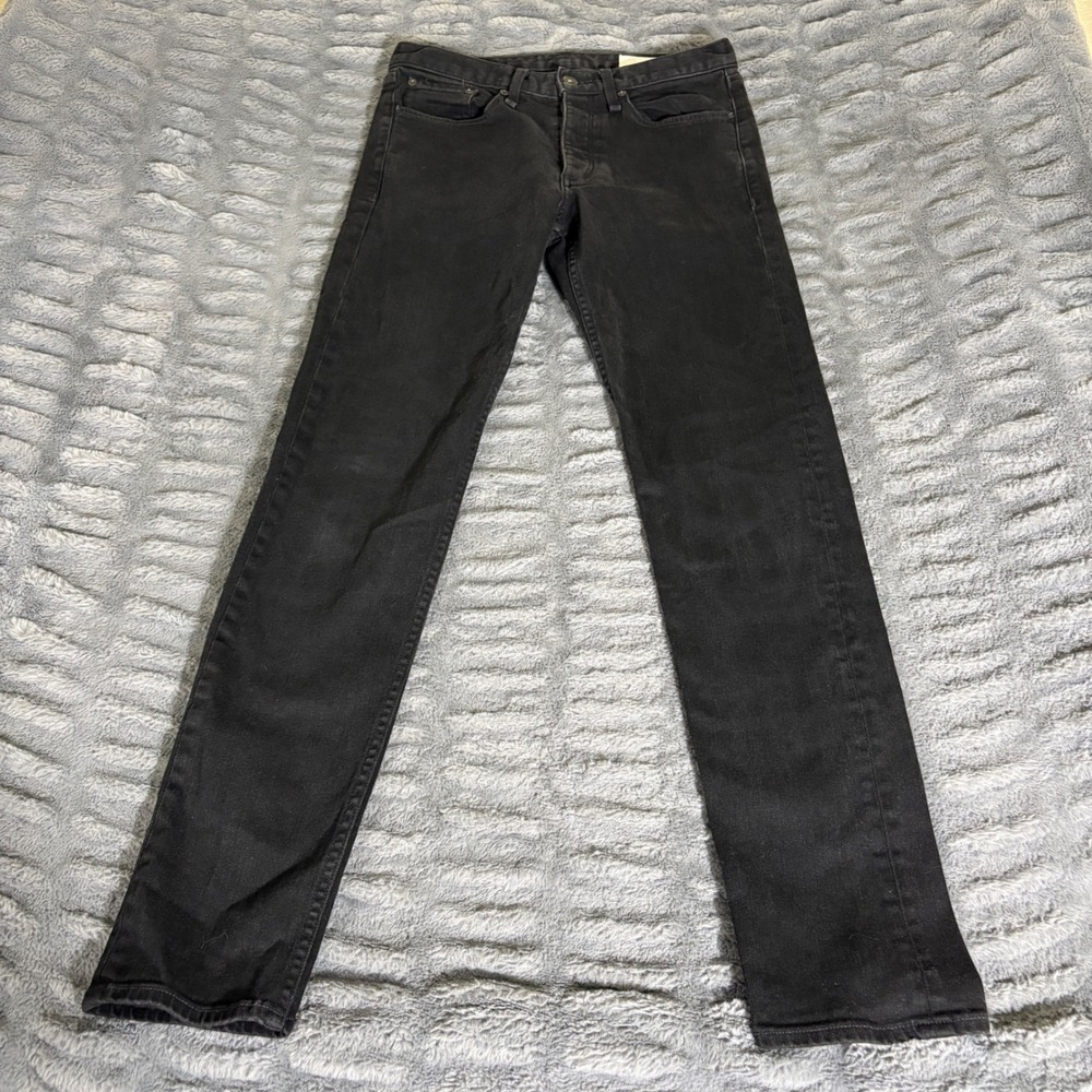 Rag & Bone Fit 2 Slim Black Jeans Mens 29 M1223K302BLK Made in USA
